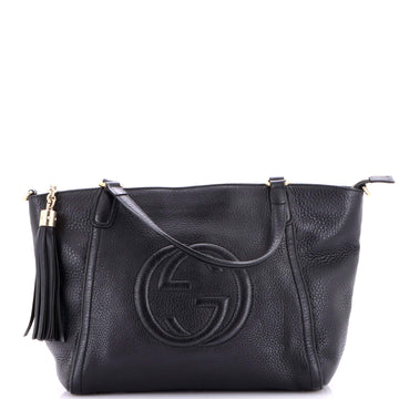 Gucci Soho Convertible Top Handle Bag Leather Small