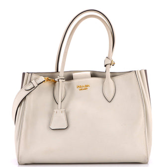Prada Soft Bibliotheque Tote City Calfskin Medium
