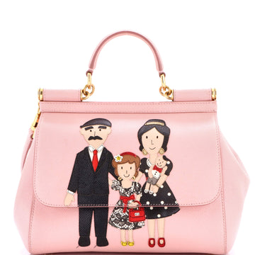 Dolce & Gabbana Family Miss Sicily Bag Patchwork Leather Medium