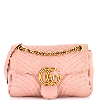 Gucci GG Marmont Flap Bag Matelasse Leather Medium