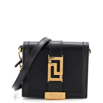 Versace Greca Goddess Wallet on Chain Leather Mini