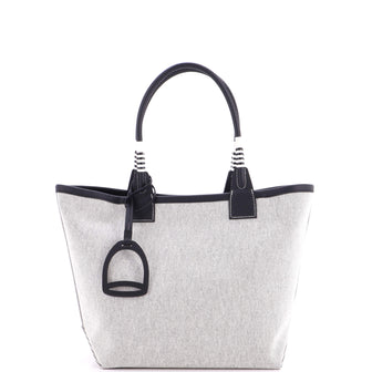 Hermes Sac Steeple Tote Toile with Leather 28