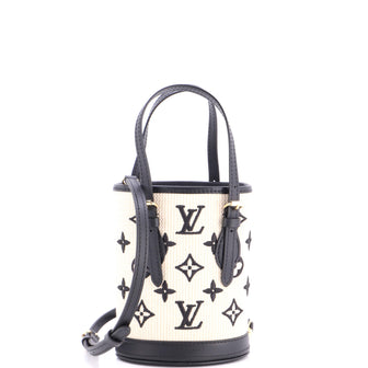 Louis Vuitton Bucket Bag By The Pool Monogram Raffia Nano