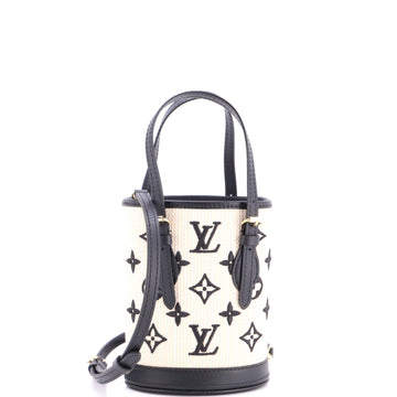 Louis Vuitton Bucket Bag By The Pool Monogram Raffia Nano