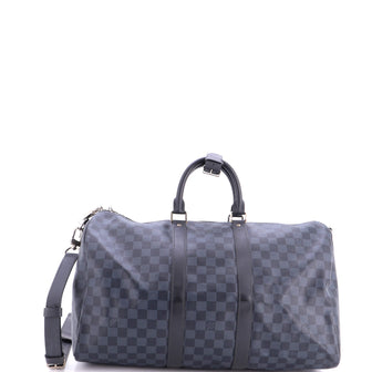 Louis Vuitton Keepall Bandouliere Bag Damier Cobalt 45