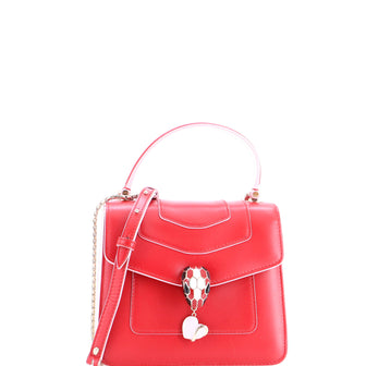 Bvlgari Serpenti Forever Dangle Top Handle Bag Leather Small