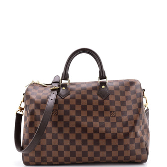 Louis Vuitton Speedy Bandouliere Bag Damier 35