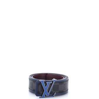 Louis Vuitton LV Initiales Reversible Belt Damier Graphite and Epi Leather Wide