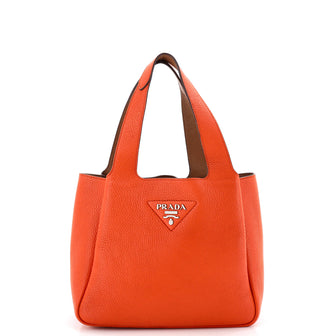 Prada Flou Dynamique Open Tote Vitello Daino Small