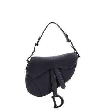 Christian Dior Ultra Matte Saddle Handbag Leather Mini