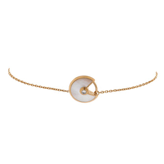Cartier Amulette de Cartier Bracelet 18K Yellow Gold with Diamond and Mother of Pearl XS