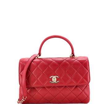 Chanel Trendy CC Top Handle Bag Quilted Lambskin Medium
