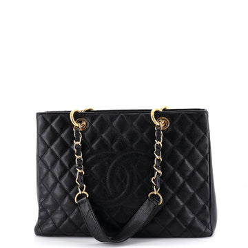 Chanel Grand Shopping Tote Quilted Caviar