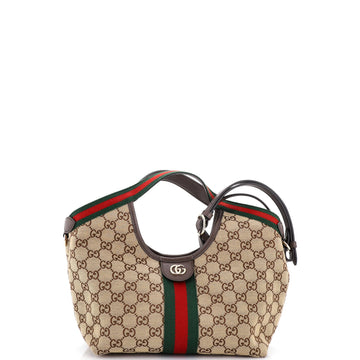 Gucci Giglio Tote GG Canvas Small
