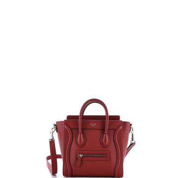 Celine Luggage Bag Grainy Leather Nano