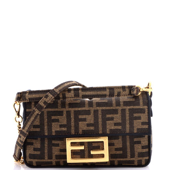 Fendi Baguette NM Bag Zucca Canvas Mini