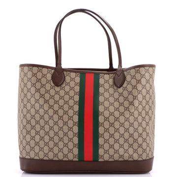 Gucci Ophidia Open Shopping Tote GG Coated Canvas Large