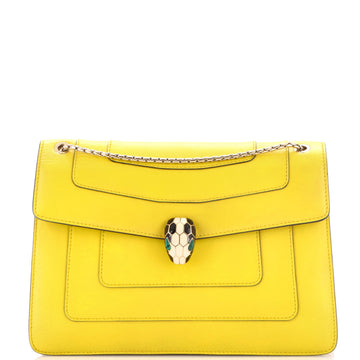 Bvlgari Serpenti Forever Square Shoulder Bag Leather Medium