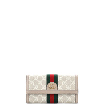 Gucci Ophidia Continental Wallet GG Coated Canvas