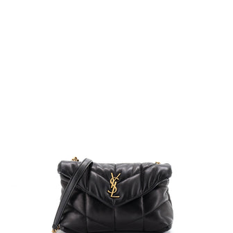 Saint Laurent Loulou Puffer Shoulder Bag Quilted Leather Mini