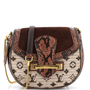 Louis Vuitton Empire Ponant Bag Monogram Jacquard with Suede and Python