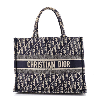 Christian Dior Book Tote Oblique Canvas Medium
