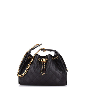 Chanel 25 Hobo Bag Quilted Caviar Small