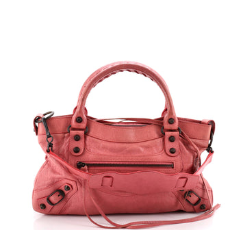 Balenciaga First Classic Studs Bag Leather