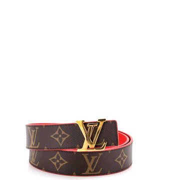 Louis Vuitton LV Initiales Reversible Belt Monogram Canvas and Leather Medium