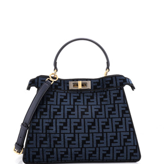 Fendi Peekaboo ISeeU Bag Zucca Tapestry Medium