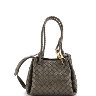 Bottega Veneta Parachute Handle Bag Intrecciato Leather Small