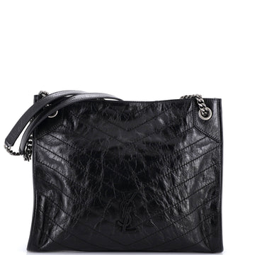 Saint Laurent Niki Shopping Tote Matelasse Chevron Leather Medium