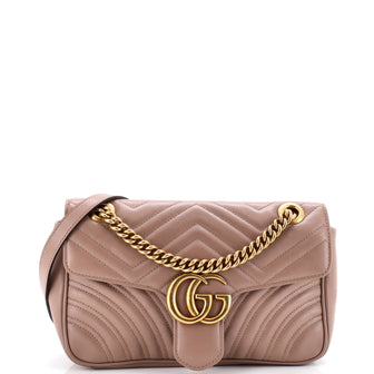 Gucci GG Marmont Flap Bag Matelasse Leather Medium