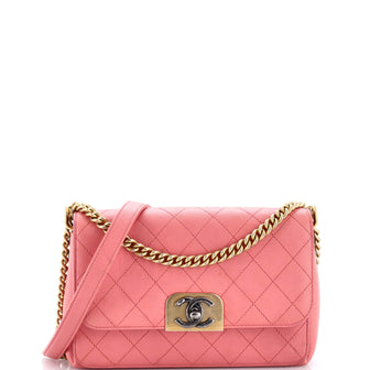 Chanel Straight Lines Flap Bag Quilted Calfskin Medium