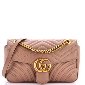 Gucci GG Marmont Flap Bag Matelasse Leather Medium