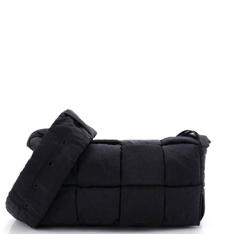 Bottega Veneta Padded Tech Cassette Crossbody Bag Intrecciato Nylon