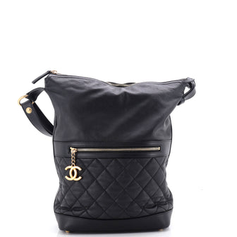 Chanel Casual Style Hobo Quilted Caviar Large