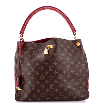 Louis Vuitton Gaia Handbag Monogram Canvas and Exotics