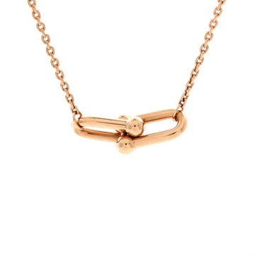 Tiffany & Co. HardWear Double Link Pendant Necklace 18K Rose Gold Small