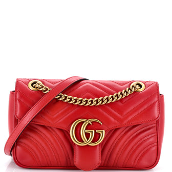 Gucci GG Marmont Flap Bag Matelasse Leather Medium