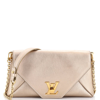 Louis Vuitton Love Note Chain Clutch Leather