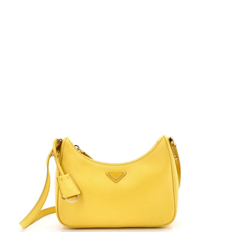 Prada Re-Edition Hobo Saffiano Leather Mini