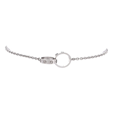 Cartier Love Interlocking Bracelet 18K White Gold
