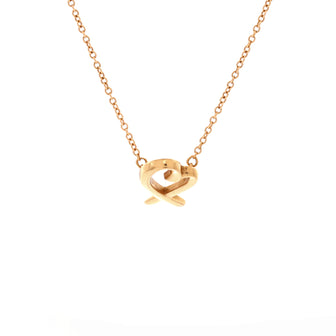 Tiffany & Co. Paloma Picasso Loving Heart Pendant Necklace 18K Yellow Gold