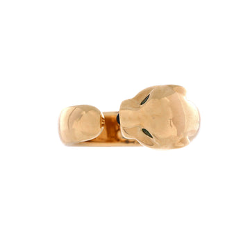 Cartier Panthere de Cartier Band Ring 18K Yellow Gold with Onyx and Tsavorite 11mm
