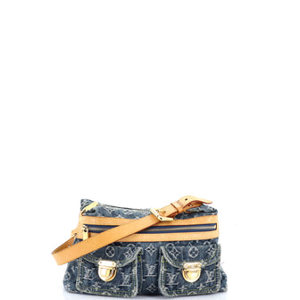 Louis Vuitton Baggy Handbag Denim PM