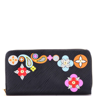 Louis Vuitton Zippy Wallet Limited Edition Floral Patchwork Epi Leather