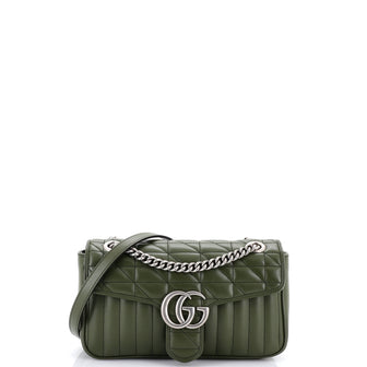 Gucci GG Marmont Flap Bag Mixed Matelasse Leather Small