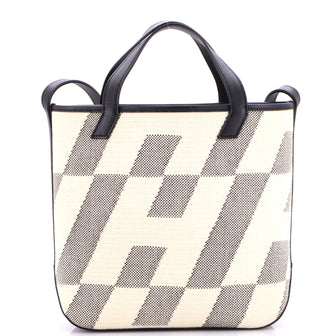 Hermes Cabas H en Biais Tote Canvas with Leather 27