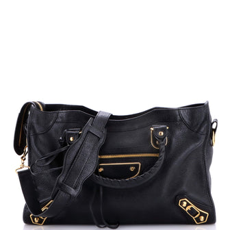 Balenciaga City Classic Metallic Edge Bag Leather Medium